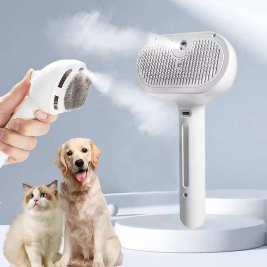 Pet steam massage brush